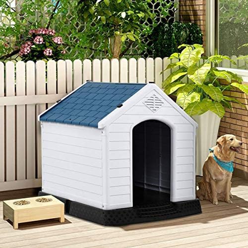 Large plastic kennel with elevated floor