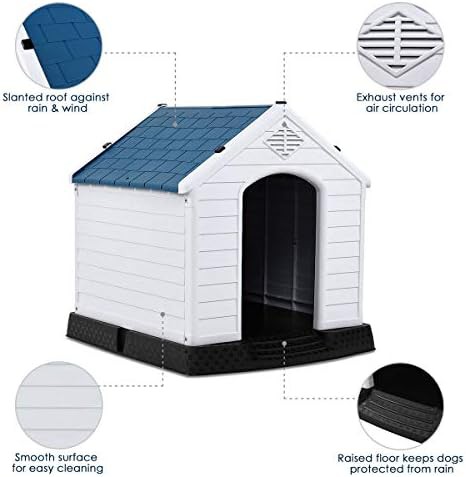 Large plastic kennel with elevated floor — photo 5