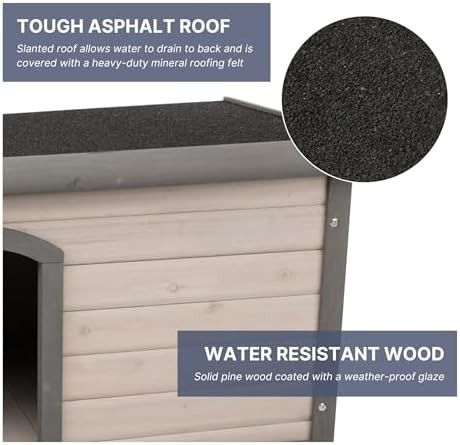 Large classic dog house with hinged roof — photo 4