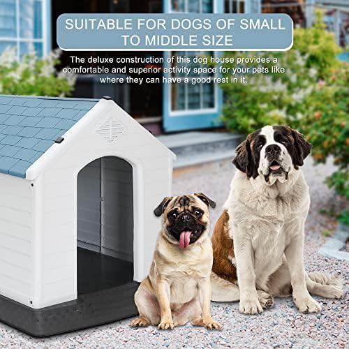 Waterproof plastic dog kennel with air vents — photo 4