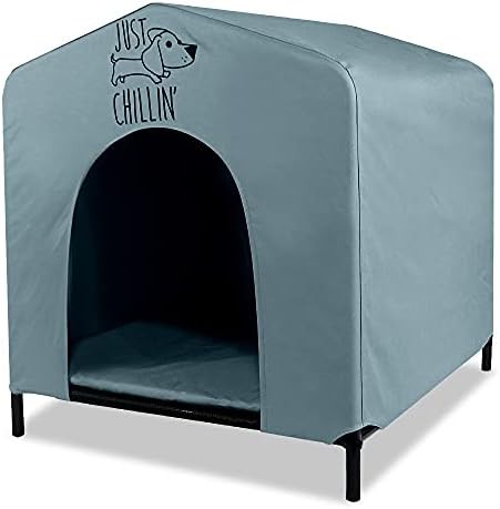 Medium portable elevated pet house