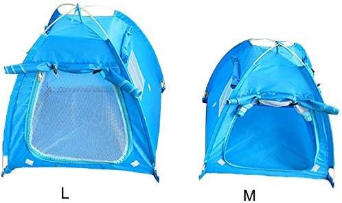 Coffee fabric folding travel tent with mesh — photo 5