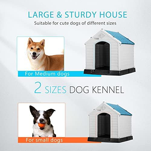 Medium plastic dog shelter with elevated floor — photo 5