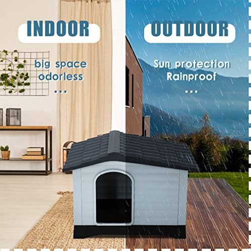 Large grey plastic insulated dog house — photo 3
