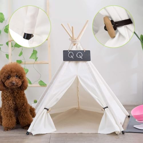 Portable Fabric Teepee Tent for Small Pets — photo 3