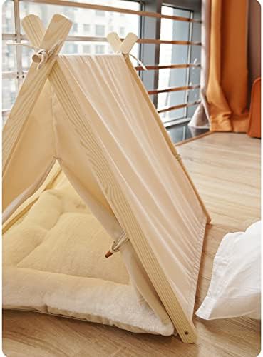 Off white wooden indoor teepee — photo 4