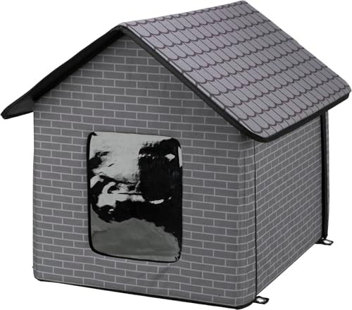 Portable insulated fabric house for small pets