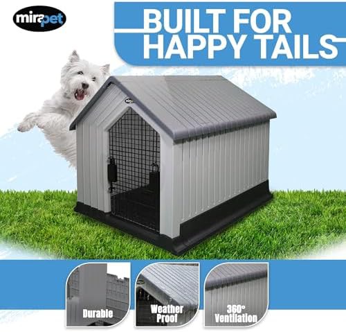 Small plastic weatherproof outdoor dog house — photo 4