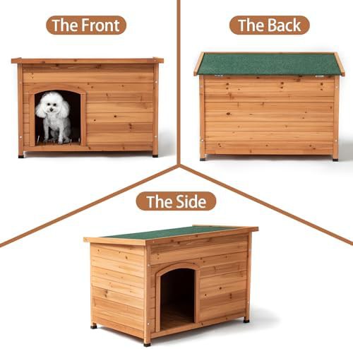 Wooden outdoor kennel with raised floor — photo 4