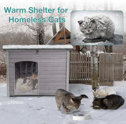 Grey wooden dog house with iron frame — photo 3