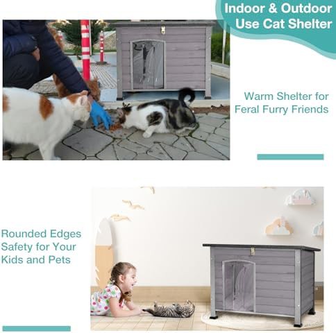 Grey wooden dog house with iron frame — photo 4