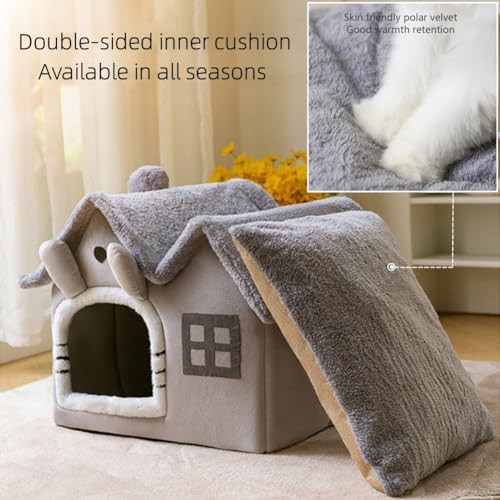 Small grey indoor nest with double roof — photo 4