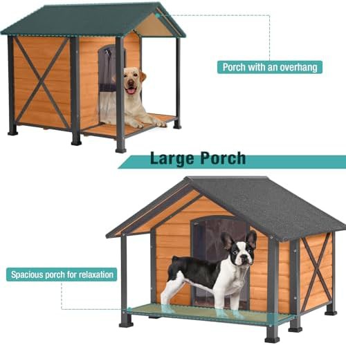 Wooden dog house with large front porch — photo 3