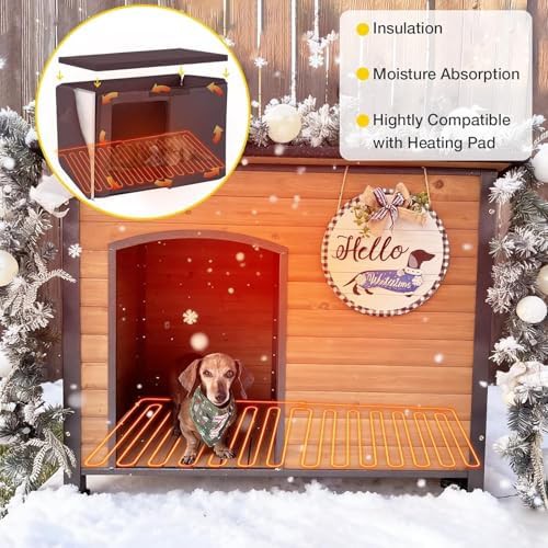 Brown heated kennel with iron frame — photo 5