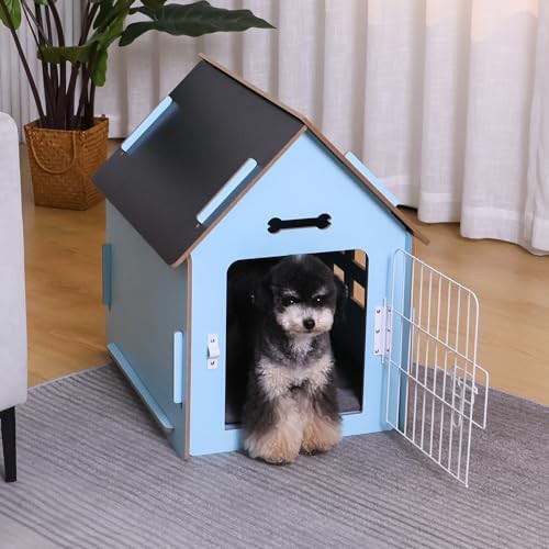 Compact wooden indoor pet den for cats — photo 3