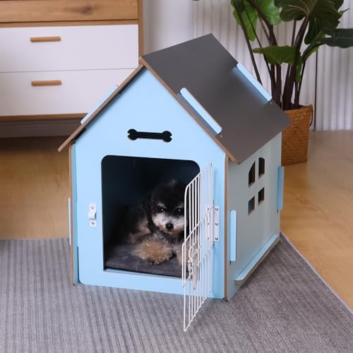 Compact wooden indoor pet den for cats — photo 5