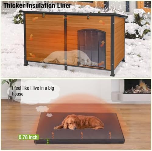 Extra large insulated wooden winter shelter — photo 5