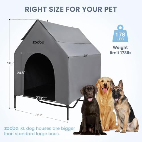 Extra large weatherproof elevated pet house — photo 5