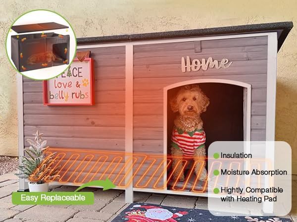 Extra large heated metal frame dog kennel — photo 3
