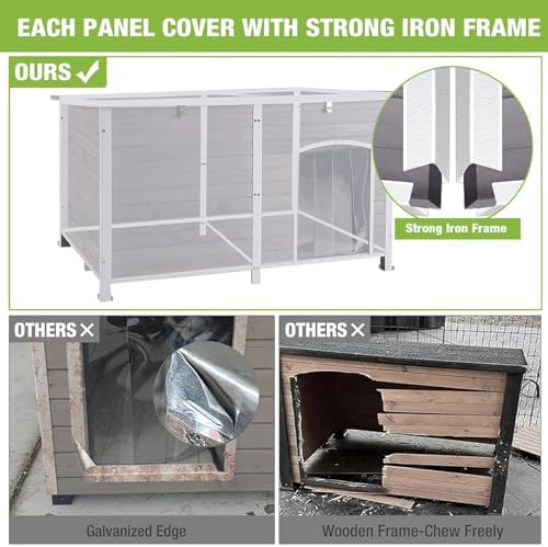 Extra large heated metal frame dog kennel — photo 4