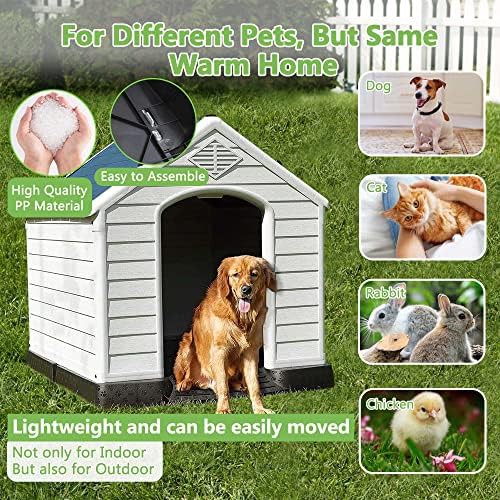 Large plastic dog house with air vents — photo 4