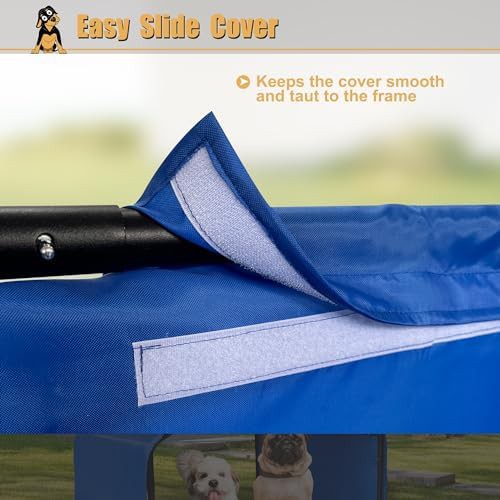 Blue outdoor canopy pet shade tent — photo 4