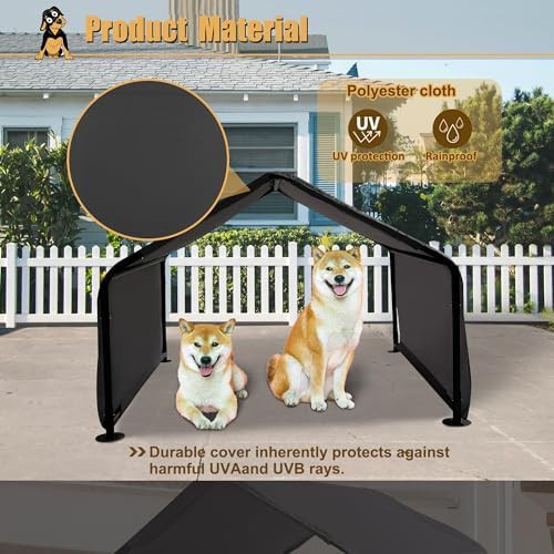 Grey outdoor canopy pet shade tent — photo 5