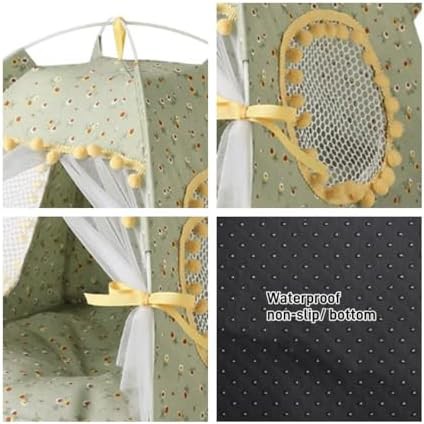 Green and yellow mesh window teepee — photo 3