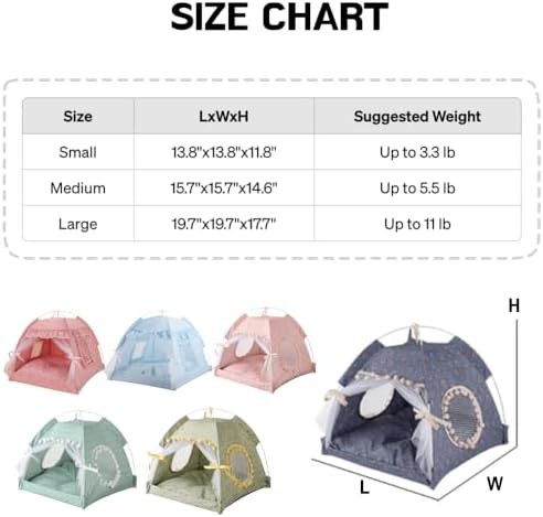 Pink ruffled lace pet teepee tent — photo 3