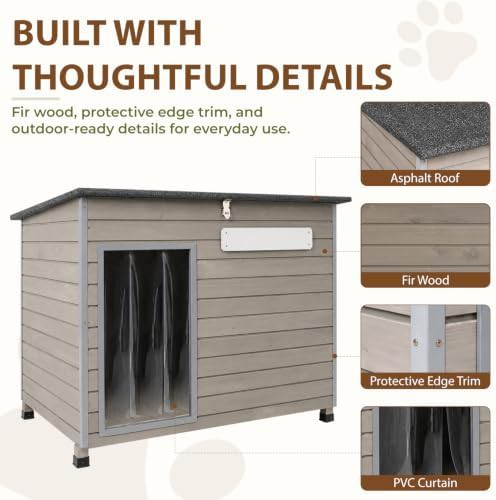 Large natural wood kennel for dogs — photo 5