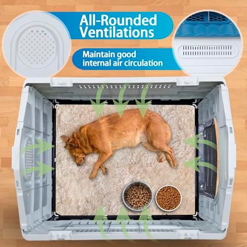 Folding plastic dog house with adjustable skylight — photo 4