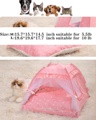 Small Pink Princess Bed Tent with Mesh — photo 5
