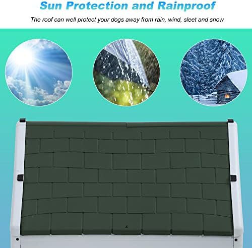Waterproof raised floor dog kennel with vents — photo 3
