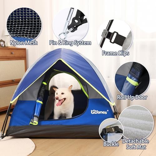 Blue Portable Indoor Dog Tent — photo 3