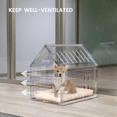Clear acrylic modern indoor dog crate — photo 5
