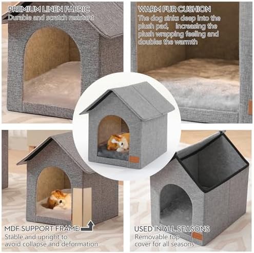 Small indoor house with plush cushion — photo 3