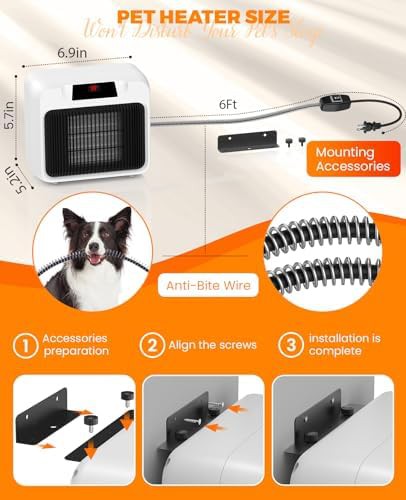 Dual mode pet house heater with thermostat — photo 5