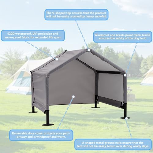 Small Waterproof Metal Frame Tent — photo 5