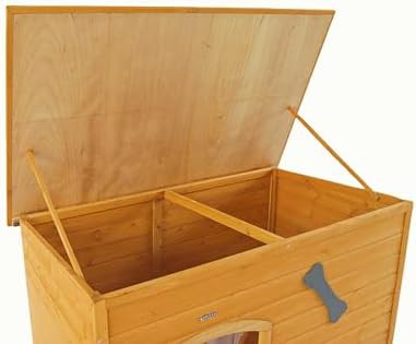 Natural wood elevated puppy kennel — photo 5