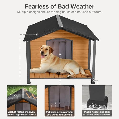 Insulated fir wood and iron frame kennel — photo 3
