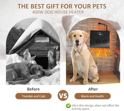 Rapid heating dog house heater 400W — photo 5