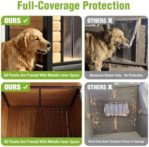 Heated brown insulated kennel for medium dogs — photo 3