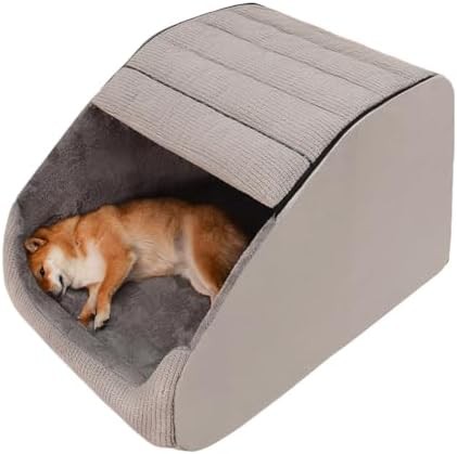 Medium grey fabric memory sponge cave