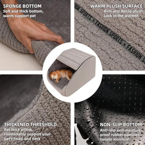 Extra large grey fabric memory sponge cave — photo 3