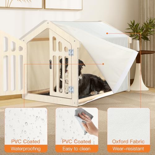 Wooden and oxford fabric indoor kennel — photo 4