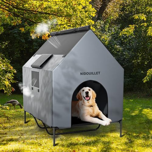 Large weatherproof kennel with included bed — photo 5