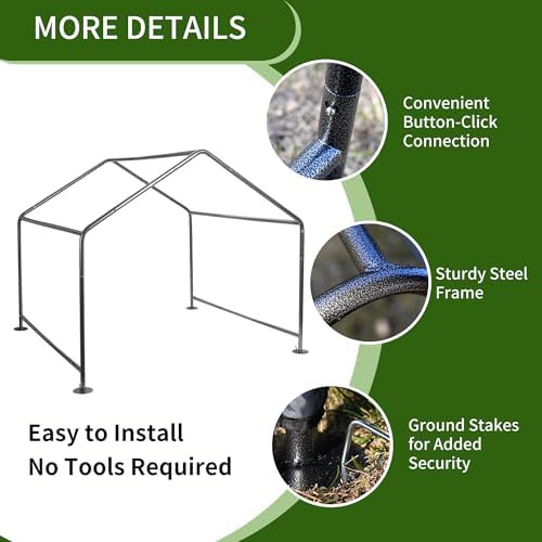Extra Large Metal Frame Outdoor Shade Tent — photo 4
