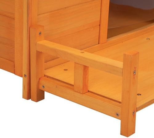 Small wooden pet shelter with PVC curtain — photo 4