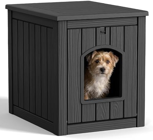 Black medium weatherproof plastic house