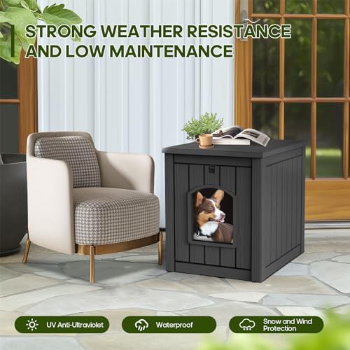 Black medium weatherproof plastic house — photo 4